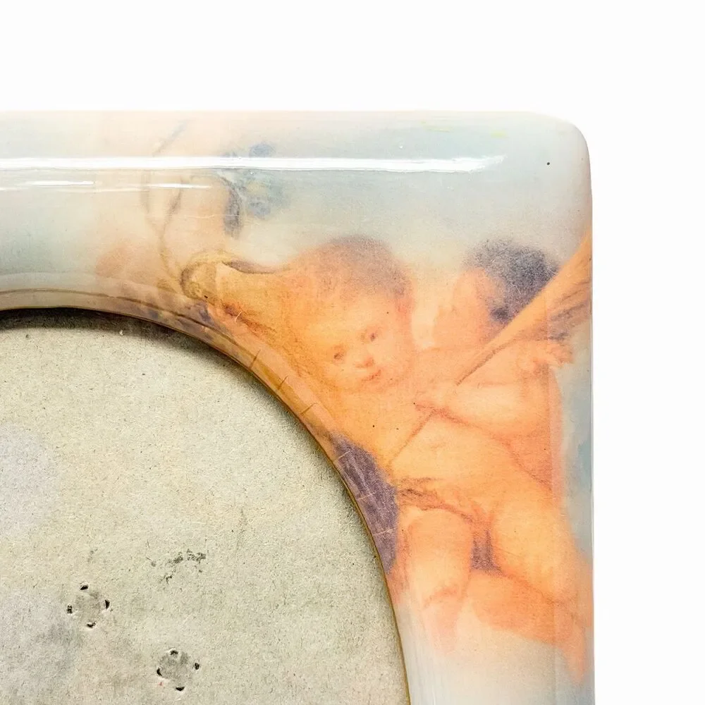 Vintage Cherub Angel Picture Frame 5x7 Clouds Cottage Shabby Chic Decor